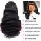 Dorsanee Natural Black Body Wave Machine Made Wig With Bangs 100% Human Hair Wig