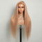 Dorsanee Strawberry Blonde 13X4 Lace Front Bone Straight Body Wave Human Hair Wigs