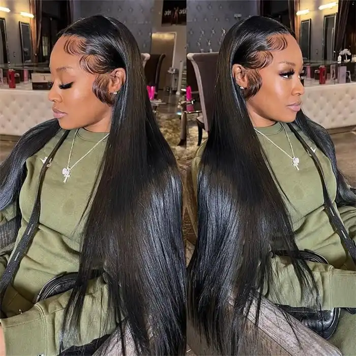 Dorsanee Hair Straight Wig 13x6 HD Lace Front Wigs With Baby Hair 250% Density Human Hair Wigs for woman