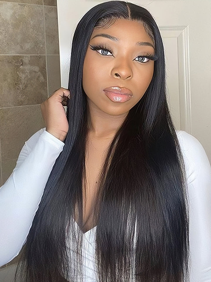 Dorsanee Bone Straight Hair Wig 4x4 Lace Closure Human Hair Wigs 250% Density
