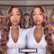 Dorsanee Hair Pink Brown Hair Wigs 13x6 Body Wave Lace Front Human Hair Wigs