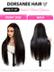 Dorsanee 250 Density Straight 13x4 Transparent HD Lace Frontal Human Hair Wig