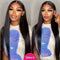 Dorsanee Hair Straight Human Hair Bundles With Frontal 13x4 HD Transparent Lace Front Wig - Dorsanee Hair