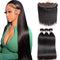 Dorsanee Hair Straight Human Hair Bundles With Frontal 13x4 HD Transparent Lace Front Wig - Dorsanee Hair