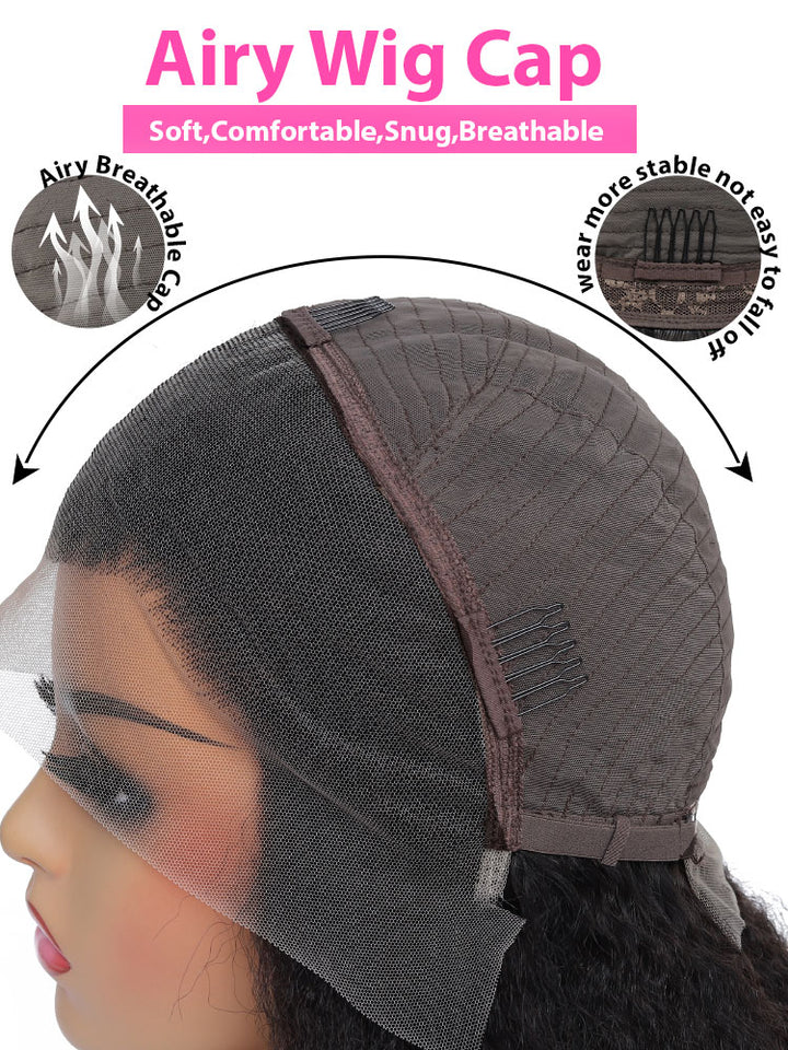 13x4 Transparent HD Lace Frontal Brazilian Wigs Human Hair Wig