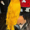 Dorsanee Hair Yellow Colored Body Wave 13×4 Lace Frontal Wig Human Hair Wigs