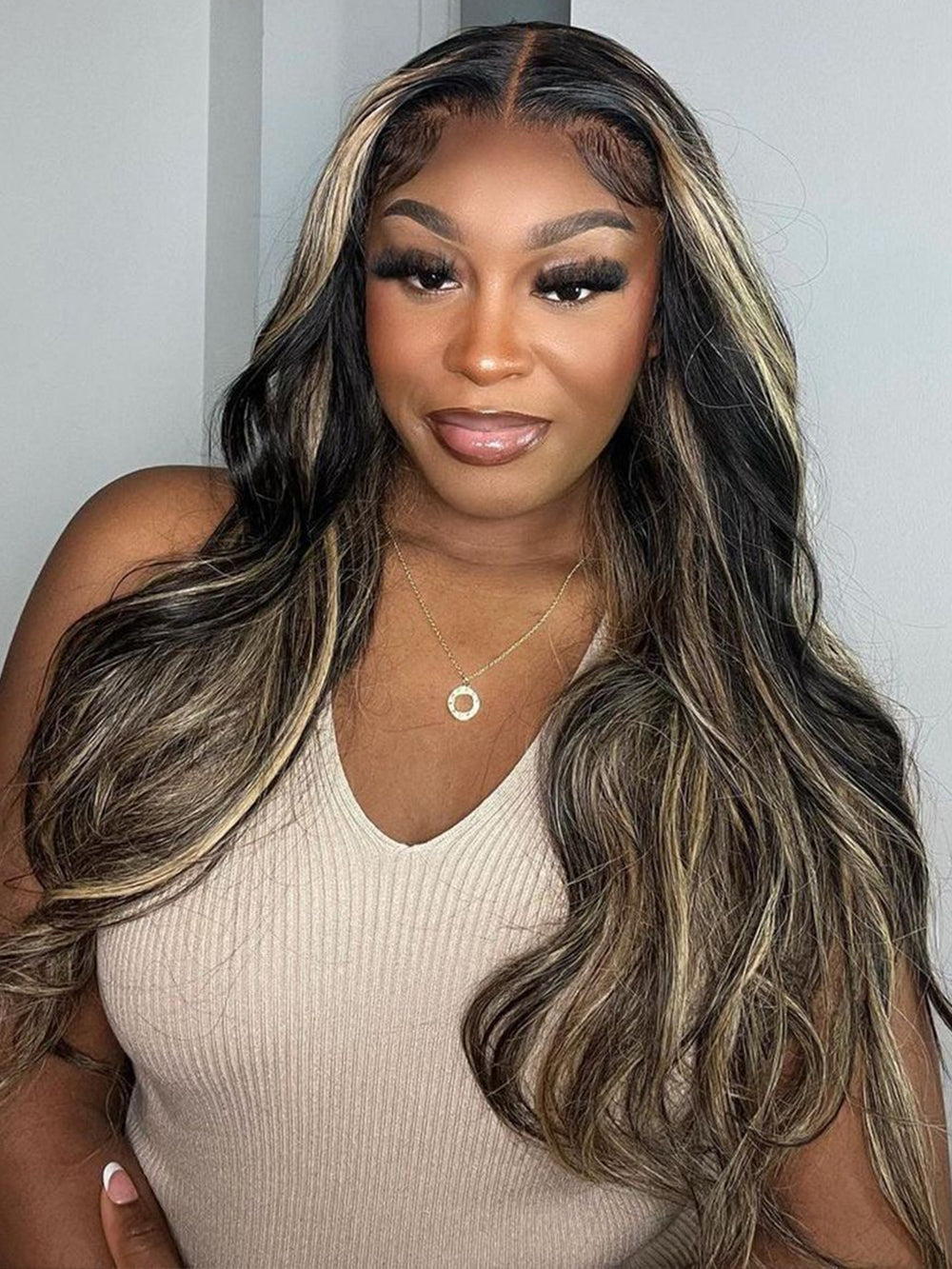 1B_27_Highlight_Body_Wave_5x5_13x4_HD_Lace_Frontal_Wig_Colored_Hair_100%_Human_Hair_Wigs