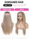 Dorsanee 13x4 Hottest Long #P18/613 Blonde Highlight Straight Human Hair Wigs