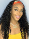 Dorsanee Headband Deep Wave Curly Glueless Virgin Human Hair Wig
