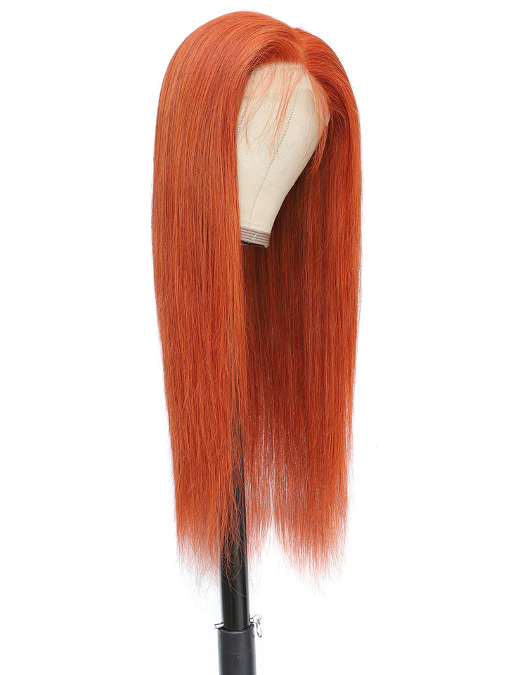 Color #350 Straight Wig 4x4 & 5x5 Pre-cut Lace Easy To Wear Glueless Wigs Human Hair