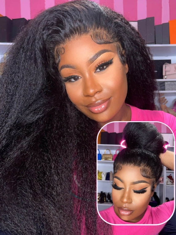 360_Lace_Frontal_Wig_Pre_Plucked_Kinky_Straight_Wigs