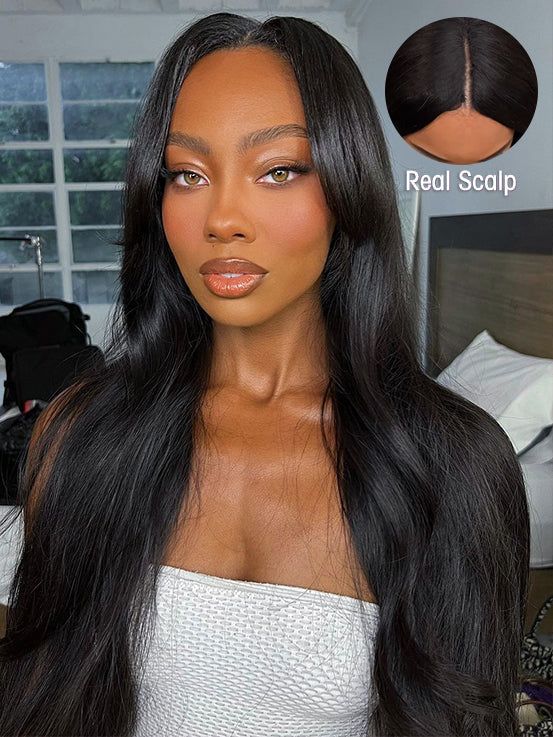 Dorsanee Hair Straight V part Wigs No Leave Out Natural Scalp Protective Wigs Beginner Friendly