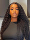 Dorsanee Pre Plucked 13x4 Transparent Lace Front Kinky Curly Virgin Human Hair Wig