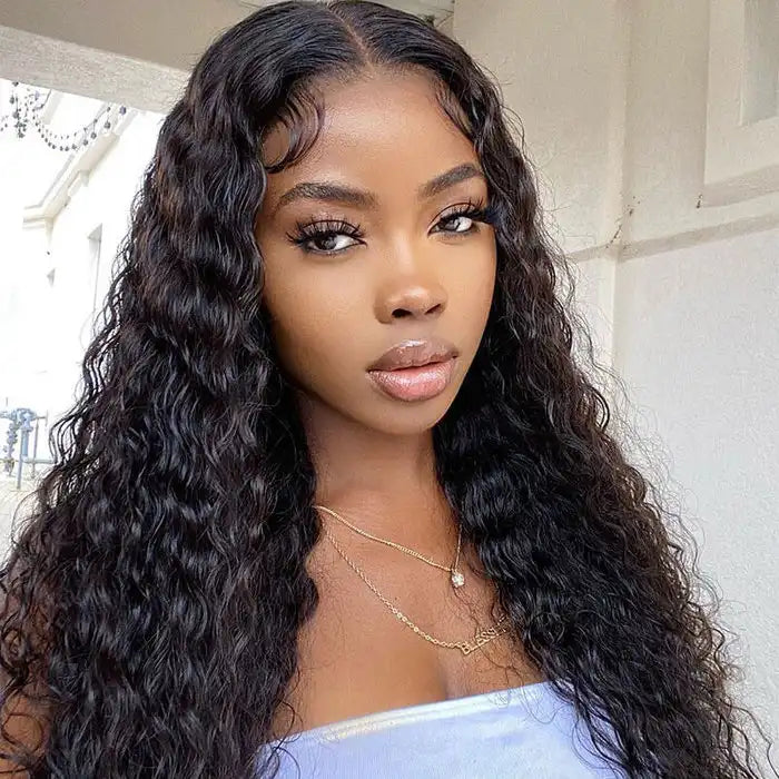 Dorsanee Hair Water Wave 5x5 HD Transparent Lace Closure Wig Human Hair Wig for black woman