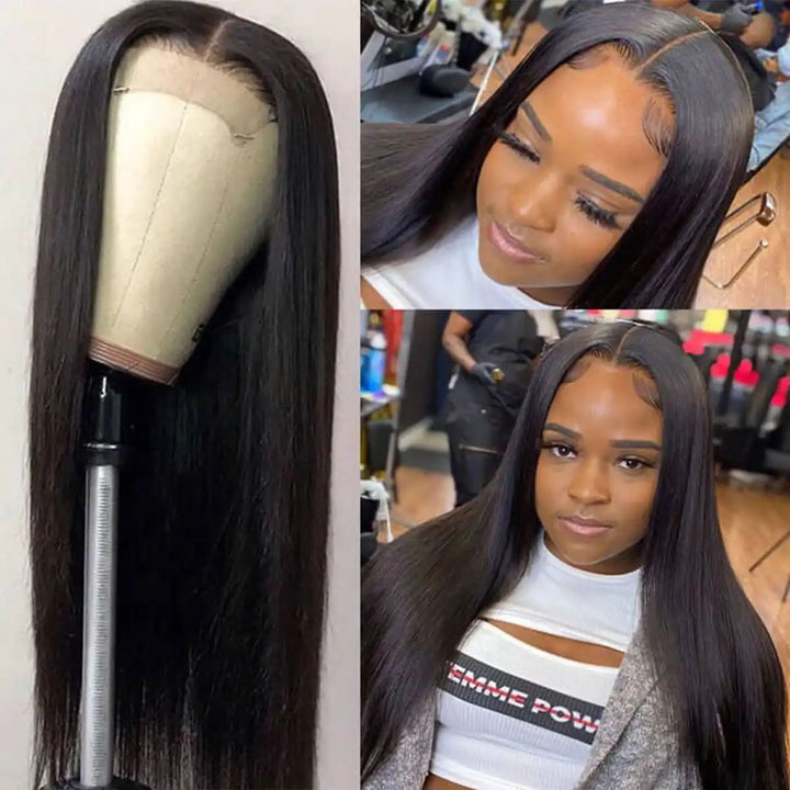 Dorsanee Hair Straight 6*6 HD Lace Closure Wig Transparent Lace Wigs Human Hair Part Lace Closure Human Hair Wigs