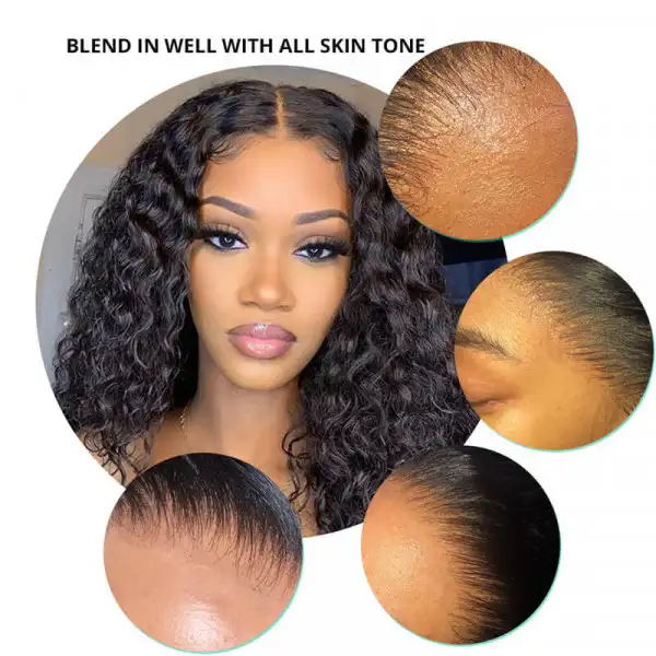 Dorsanee Hair Deep Wave Hair HD 6x6 Closure  FInvisible Lace Pre-plucked Human Hair Wig