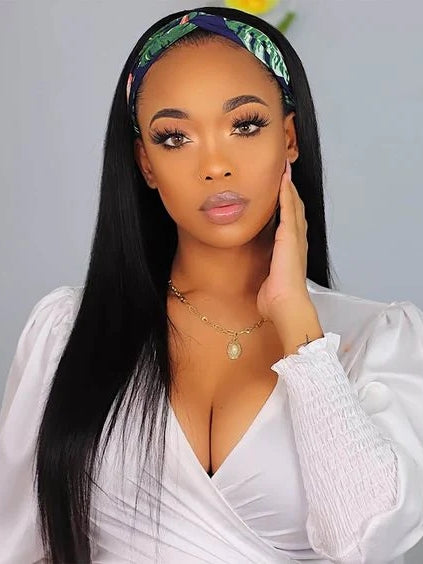 Dorsanee Headband Beginner Friendly Straight Virgin Human Hair Wigs
