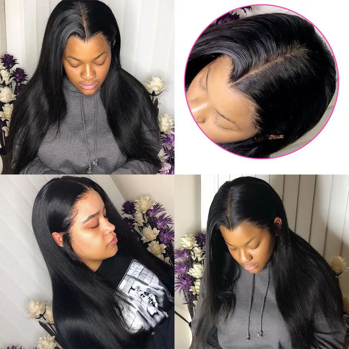 Dorsanee Hair Straight 6*6 HD Lace Closure Wig Transparent Lace Wigs Human Hair Part Lace Closure Human Hair Wigs