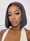 Dorsanee V Part Straight Bob Human Hair Wig No Glue No Sew No Gel No Leave Out Needed Human Hair Thin Part Wig