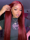 99J_Burgundy_Red_Glueless_Lace_Front_Human_Hair_Wig