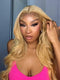 Body Wave #27 Honey Blonde Lace Front Wigs for Black Women 180%-250% Density