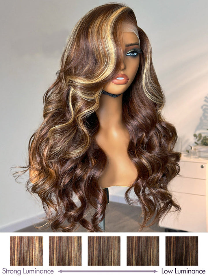 Dorsanee body wave money-piece-colored-human-hair-wigs