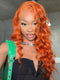 Dorsanee Hair Super Deal Ginger Colored Body Wave 4x4/13x4 Lace Front 180% Density Human Hair Wigs For Black Women-Wigs Under $100