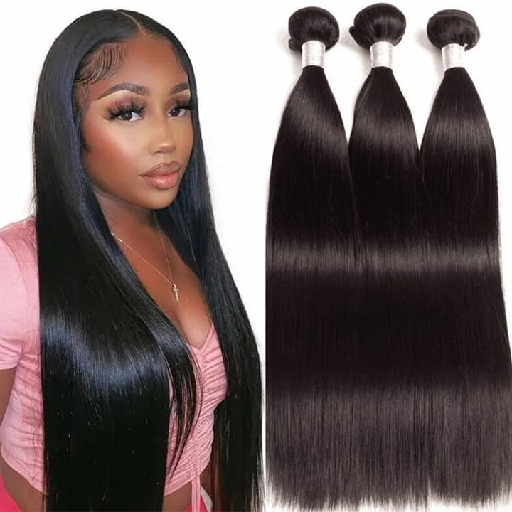 Dorsanee 18A 3Bundles Straight Hair Brazilian Human Hair Bundles Remy Hair Weave - Dorsanee Hair