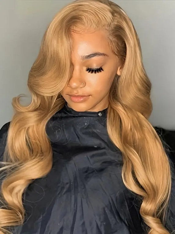 Dorsanee Honey Blonde  #27 Body Wave 5x5/13x4 HD Lace Front Virgin Human Hair Wigs