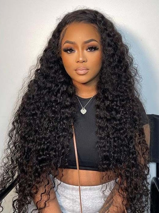 Deep Wave Hair 360 HD Lace Wigs Ultra Soft HD Film Lace Wigs | Real HD Wig Human Hair Wig