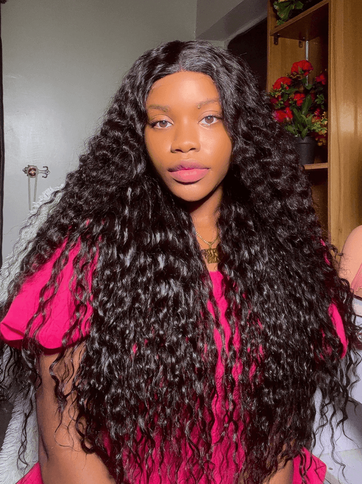 Dorsanee 250 300 Density Burmese Curly Soft 13x4 HD Lace Front Human Hair Wigs