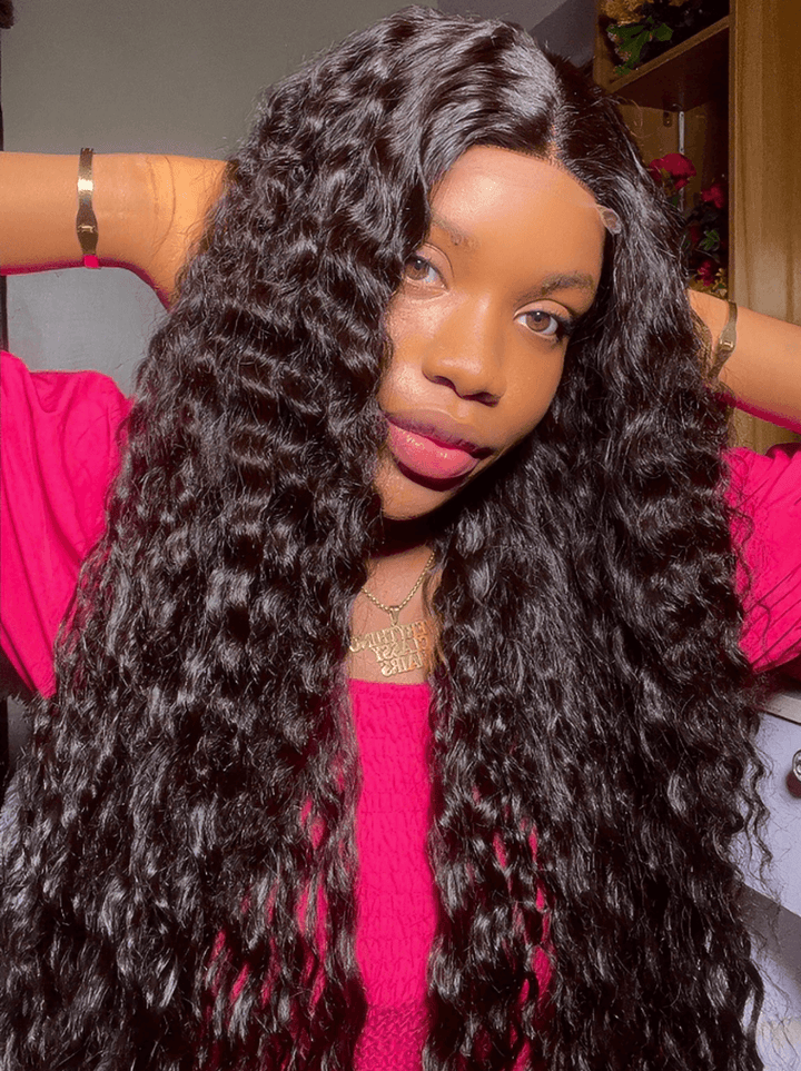 Dorsanee 250 300 Density Burmese Curly Soft 13x4 HD Lace Front Human Hair Wigs