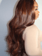 Dorsanee 250 300 Density Chocolate Brown Honey Blonde Highlight Human Hair Wigs