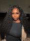Dorsanee 250 300 Density Jerry Curly 13x4 HD Lace Front Virgin Human Hair Wigs