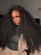 Dorsanee 250 300 Density Jerry Curly 13x4 HD Lace Front Virgin Human Hair Wigs