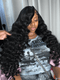Dorsanee 250 300 Density Loose Deep Wand Curl 13x4 HD Lace Front Human Hair Wig