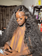 Dorsanee 300 Density Deep Wave Curly 13x4 HD Lace Front Virgin Human Hair Wigs
