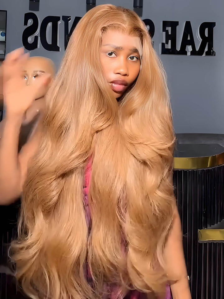 Dorsanee 30 32  inch 250 300 Density Strawberry Honey Blonde Human Hair Wigs