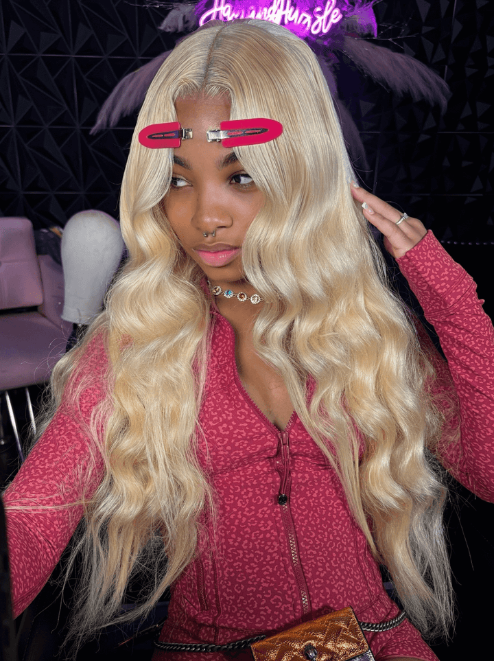 Dorsanee 613 Blonde Body Wave 13x4 Transparent Lace Front Virgin Human Hair Wig