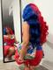 Dorsanee Half Red Half Blue Body Wave 13x4 HD Lace Front Virgin Human Hair Wigs