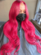 Dorsanee Hot Pink Red 13x4 HD Lace Front Virgin Remy Human Hair Wigs