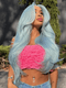 Dorsanee Light Blue Color 200 Density 13x4 Lace Front Virgin Hair Wigs