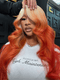 Dorsanee Ombre 613 Blonde Ginger Orange Body Wave HD Lace Front Human Hair Wigs