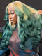 Dorsanee Ombre Blonde Dark Green 13x4 HD Lace Front Virgin Remy Human Hair Wigs