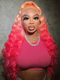 Dorsanee Ombre Peach Pink Blonde Red 13x4 HD Lace Front Virgin Human Hair Wigs