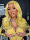Dorsanee Ombre Yellow Color Black Ends HD 13x4 Lace Front Virgin Human Hair Wig