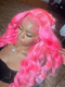 Dorsanee Pink Body Wave 13x4 Transparent HD Lace Front Human Hair Wigs