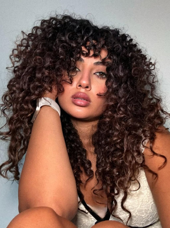 Dorsanee 250 300 Density Bouncy Loose Curls 13x4 HD Lace Front Virgin Human Hair Wigs