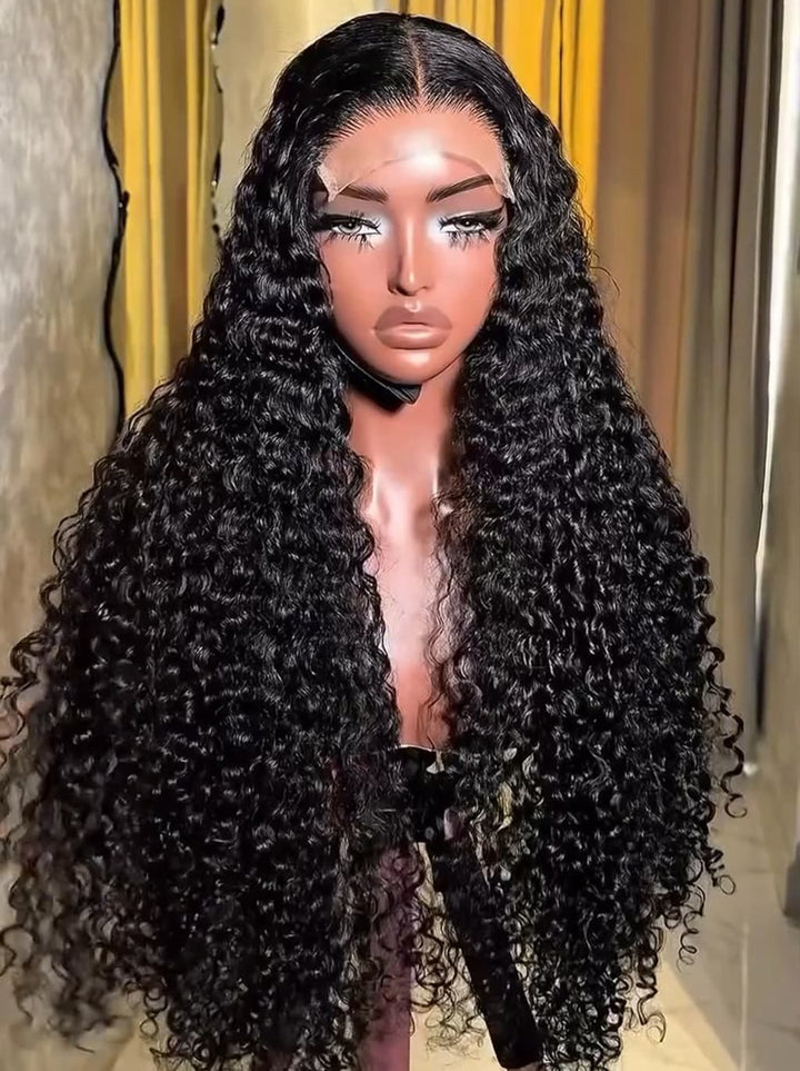 Dorsanee 250 300 Density Burmese Curly 13x4 Lace Front Virgin Human Hair Wigs