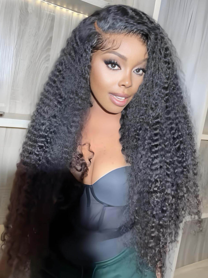 Dorsanee 250 300 Density Deep Wave Curly 13x4 Lace Front Virgin Human Hair Wigs